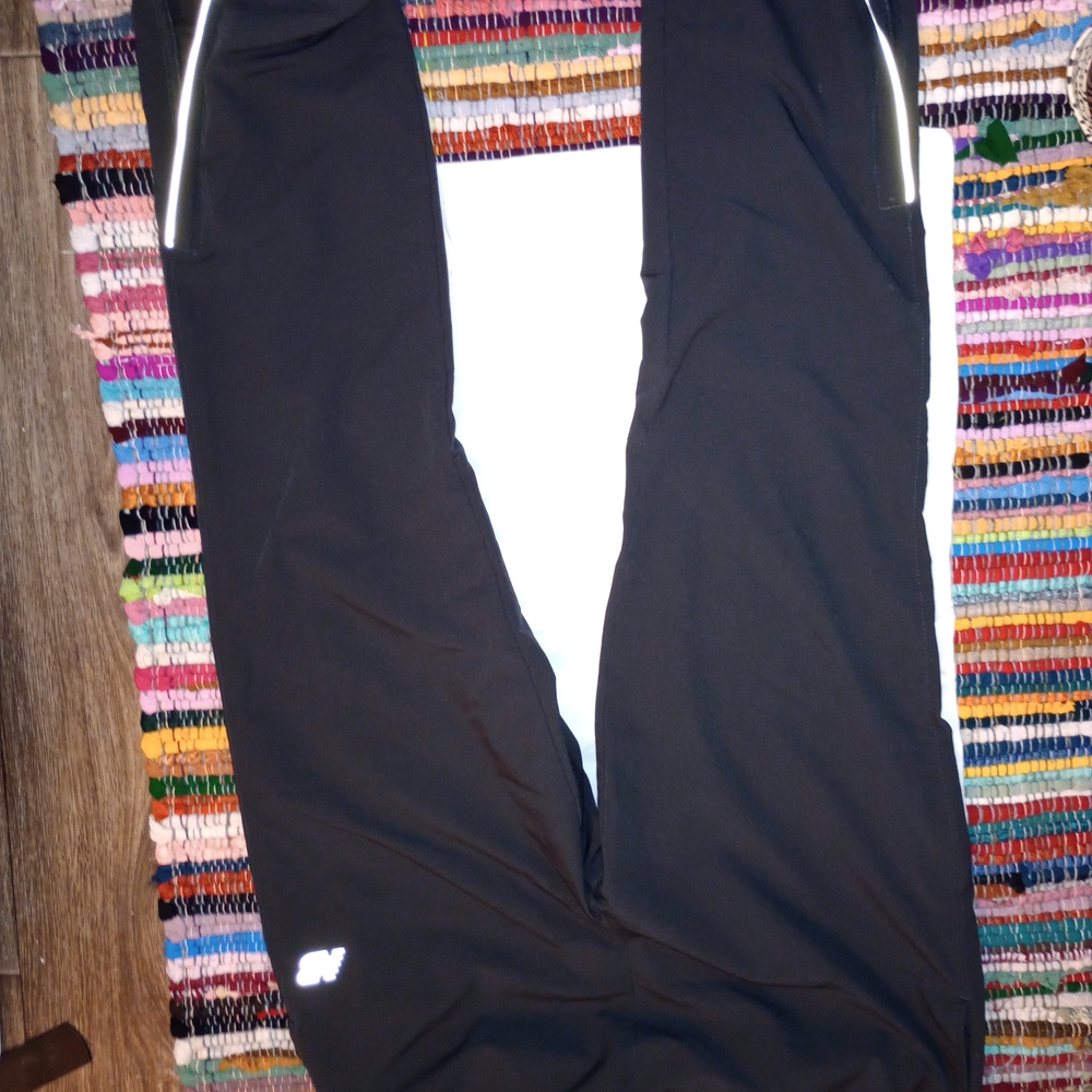 Black Athletic Pants with Logo